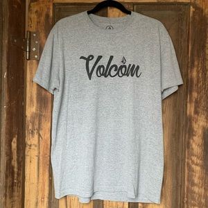 VOLCOM grey logo tee